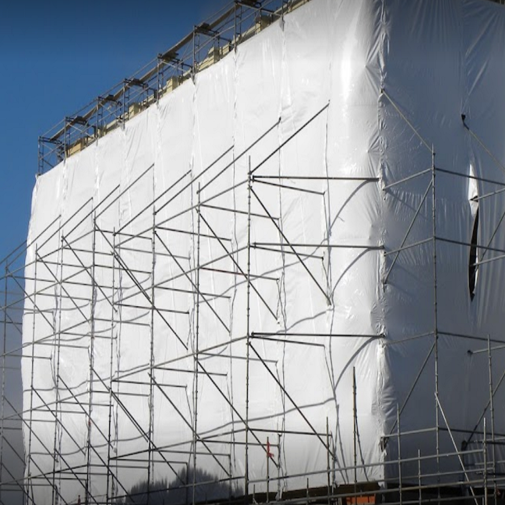 Durable White Scaffold Wrapper Shee...