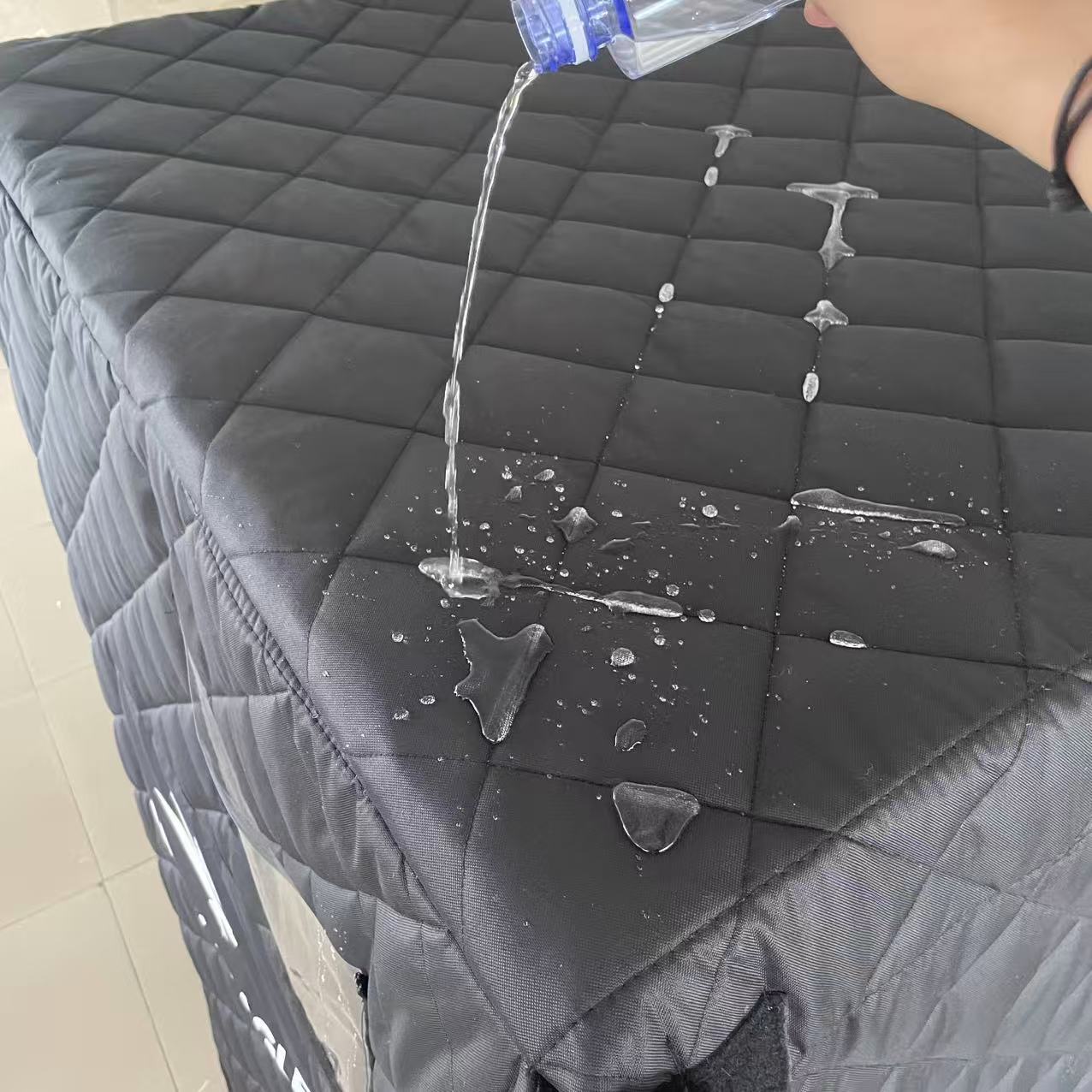 Black Quilting Cotton Thick Thermal Insulated Cover